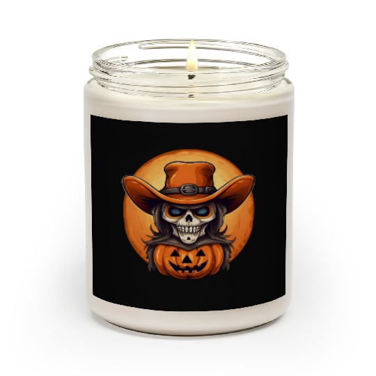 Sublimation Halloween Cowboy Scented Candles