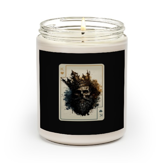 King of Hearts Creepy Card Game Poker Scented Candles