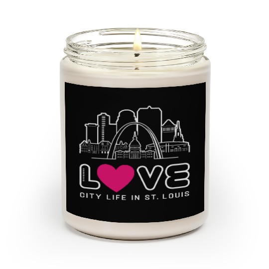 Love City Life in St. Louis Missouri Scented Candles