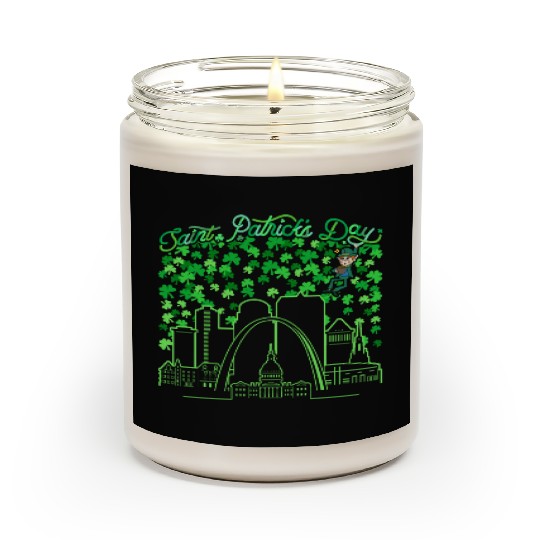 St. Louis Missouri Saint Patrick's Day Scented Candles