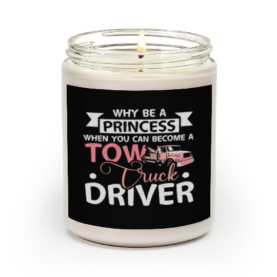 Girl prinzess tow truck driver Scented Candles
