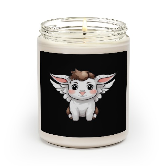 Heavenly Bond: Cow & Calf with Angel Wings Scented Candles