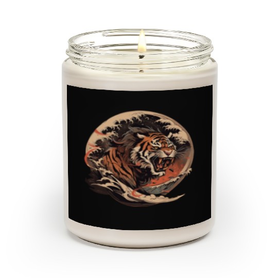 Tokyo Asia 80s Japanese Retro Tiger Scented Candles