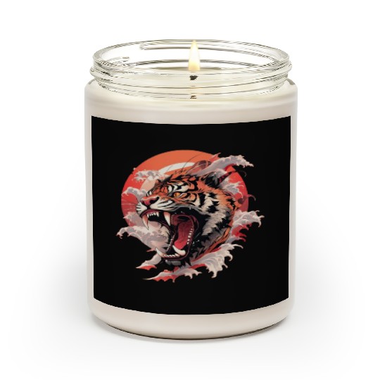 Tokyo Asia 80s Japanese Retro Tiger Scented Candles