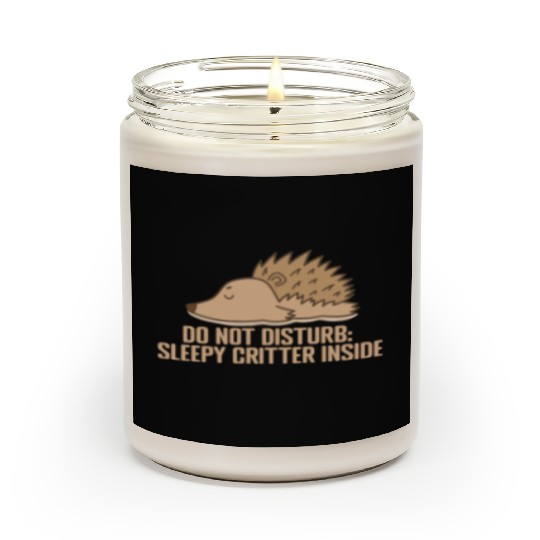 Do not disturb: Sleepy Critter inside Scented Candles