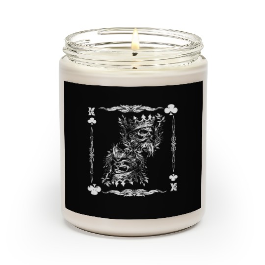 Gothic Card Game Clubs King Creepy Scented Candles