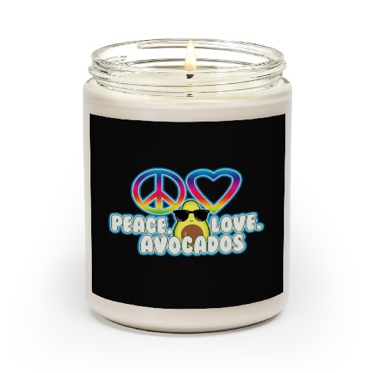 PEACE LOVE AVOCADO Scented Candles
