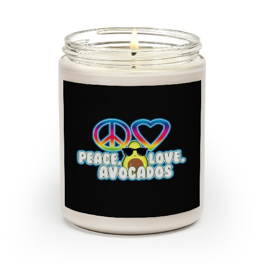 PEACE LOVE AVOCADO Scented Candles