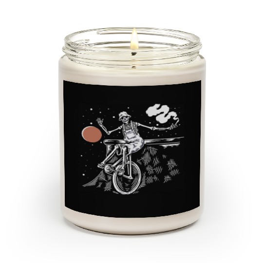 SKELETON AND BIKE Scented Candles
