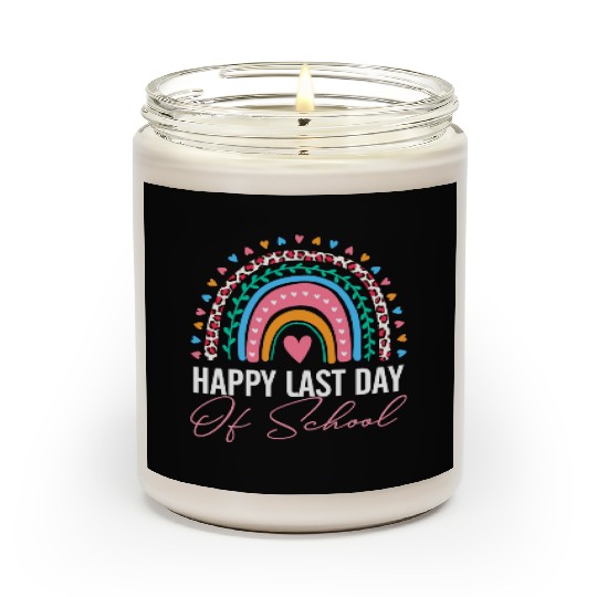 Happy Last Day Of School Teacher Student Summer Scented Candles