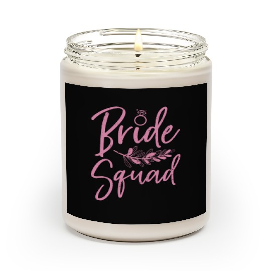 Bride squad wedding party wedding gift bride Scented Candles