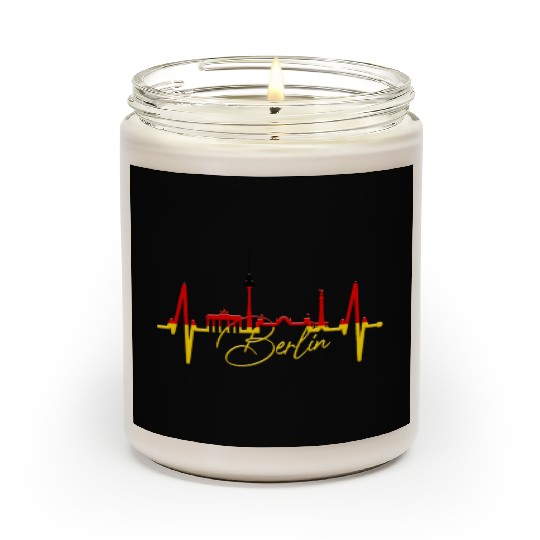 Berlin Skyline Heartbeat Germany Fan I Love Berlin Scented Candles
