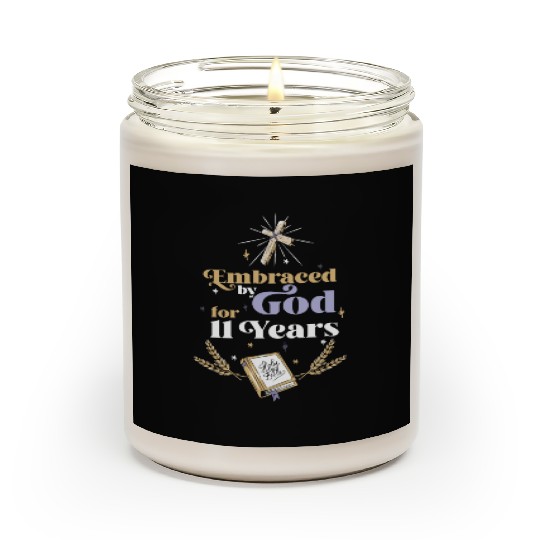 Embraced By God 11 Years 11th Birthday Religious Scented Candles