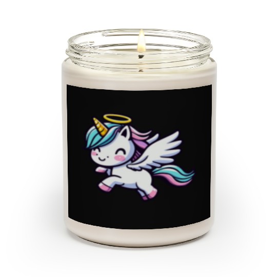 Heavenly Unicorn: Sweet Magic with Angel Wings Scented Candles