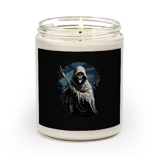 Spooky Halloween Grim Reaper Scented Candles