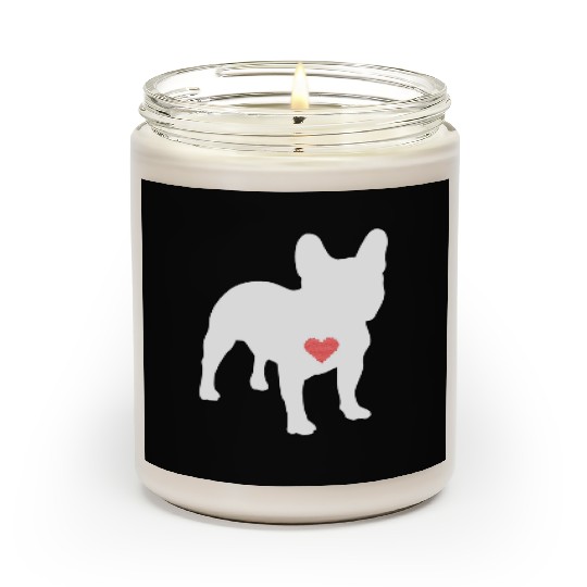 I Heart My Frenchie Scented Candles