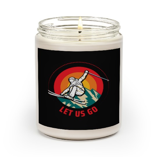 "Winter Wonderland Thrills: Snowboarder's Paradise Scented Candles