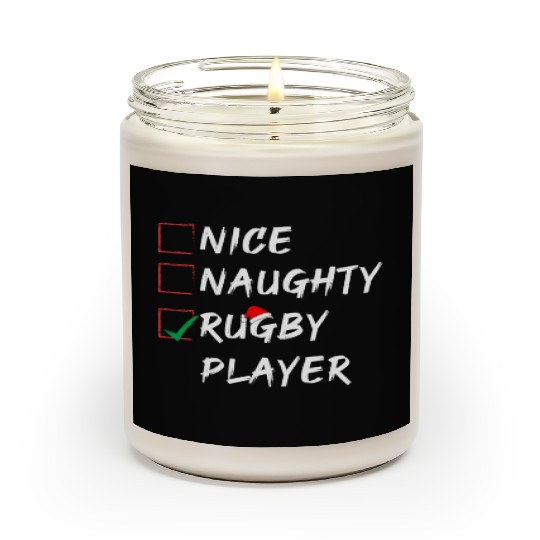 Nice Naughty Rugby Player List , Funny Christmas Scented Candles
