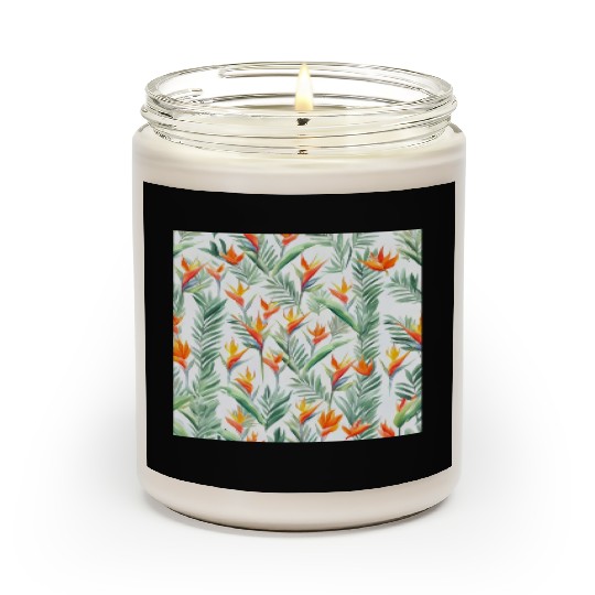 Retro Heliconia Scented Candles