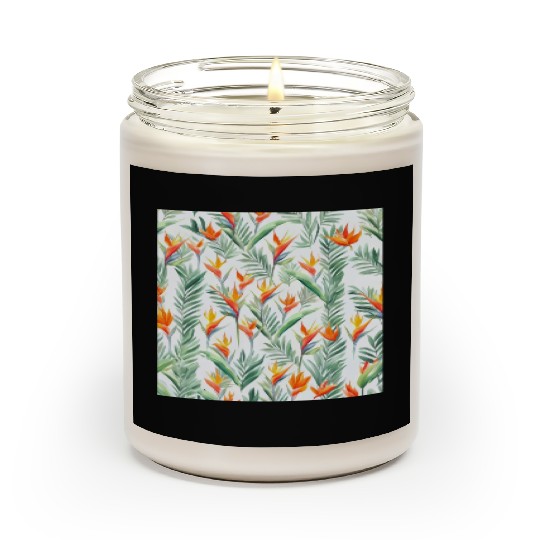 Retro Heliconia Scented Candles