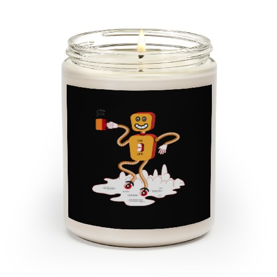 Tea Robot On The Moon Scented Candles
