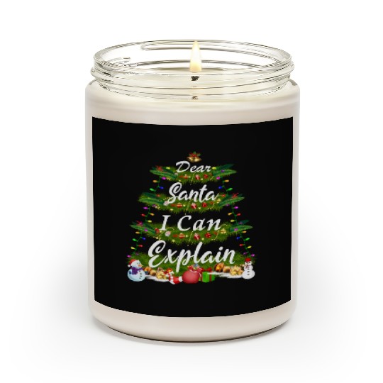 Dear Santa, I Can Explain - Christmas Tree Scented Candles
