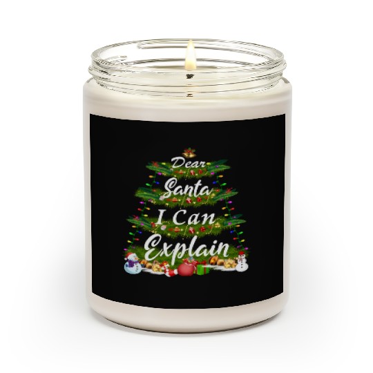 Dear Santa, I Can Explain - Christmas Tree Scented Candles