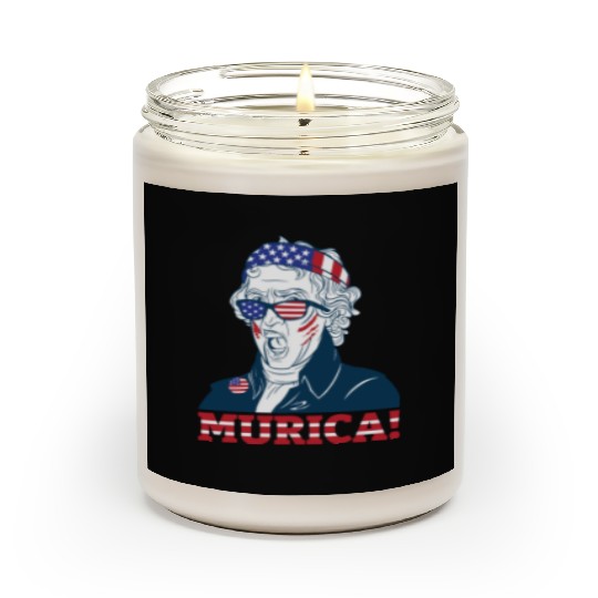 Patriotic President Thomas Jefferson Murica Scented Candles