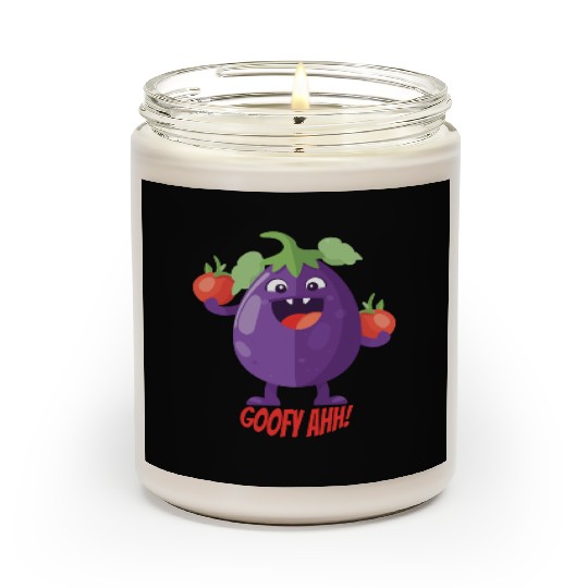 Eggplant Tomato Party Goofy Ahh Scented Candles