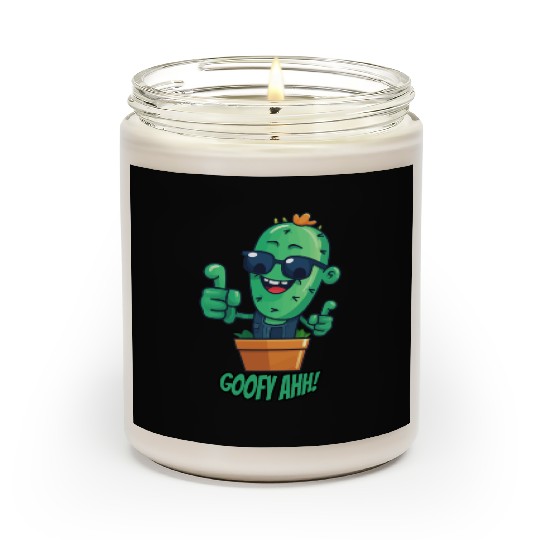 Fun Cactus Character Goofy Ahh Scented Candles
