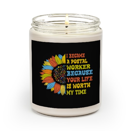 I Became a postal worker Scented Candles