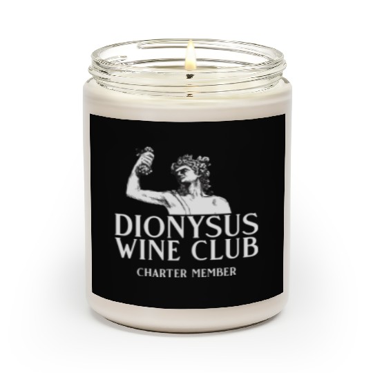 Dionysus Wine Club Charter Member Greek Mythology Scented Candles