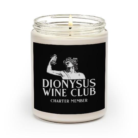 Dionysus Wine Club Charter Member Greek Mythology Scented Candles