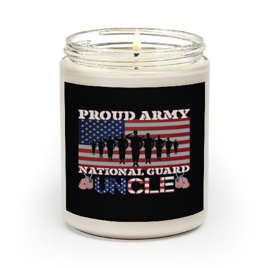 Proud Army National Guard Uncle Scented Candles