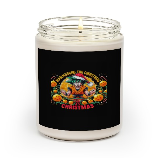 Funny Goku Christmas festival Scented Candles