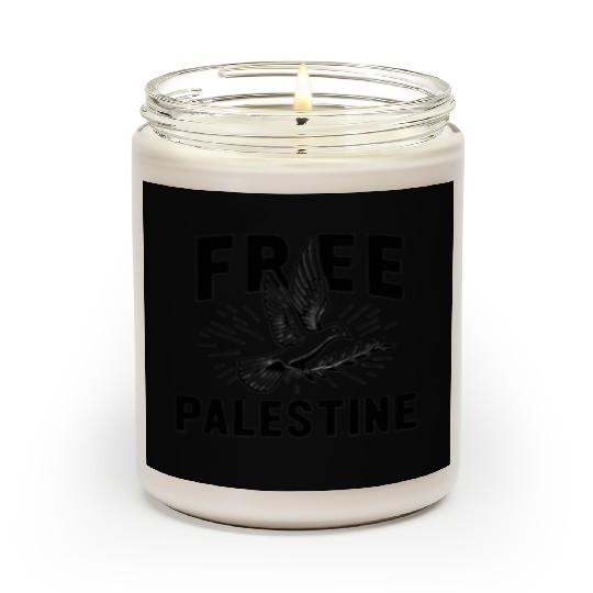 FREE PALESTINE, FREE GAZA PALESTINE. Scented Candles