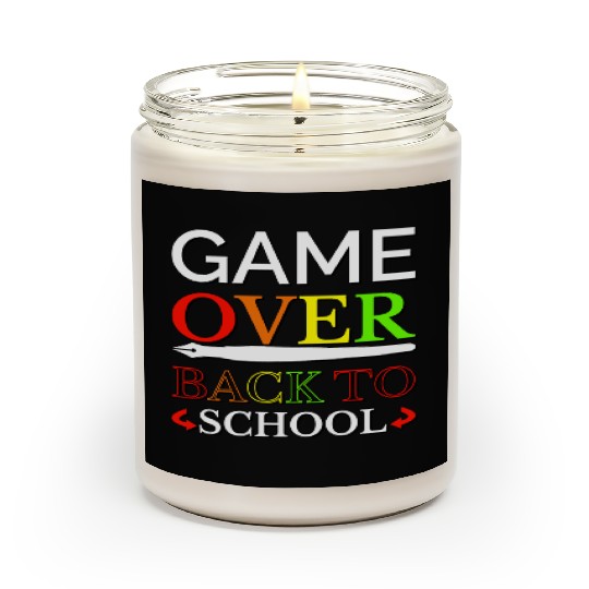 Game Over Back To School Scented Candles