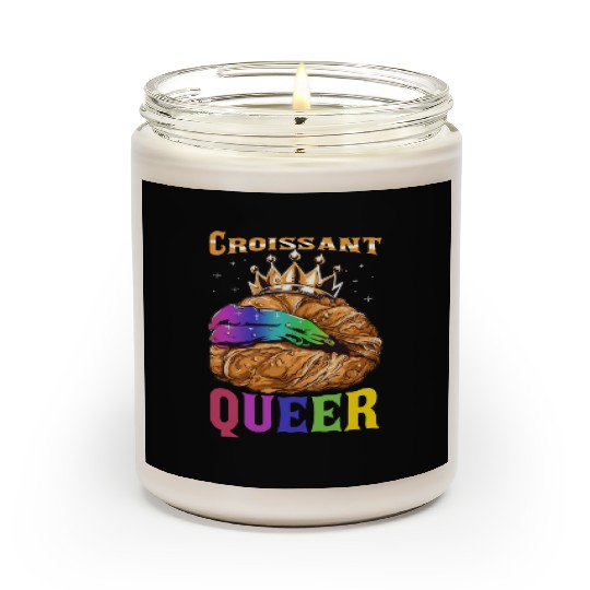 Croissant Queer French Pastry Funny LGBTQ Scented Candles
