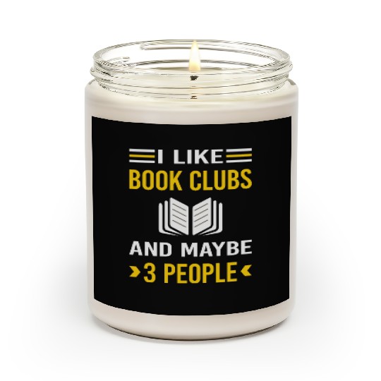 3 People Book Club Read Reader Reading Books Scented Candles