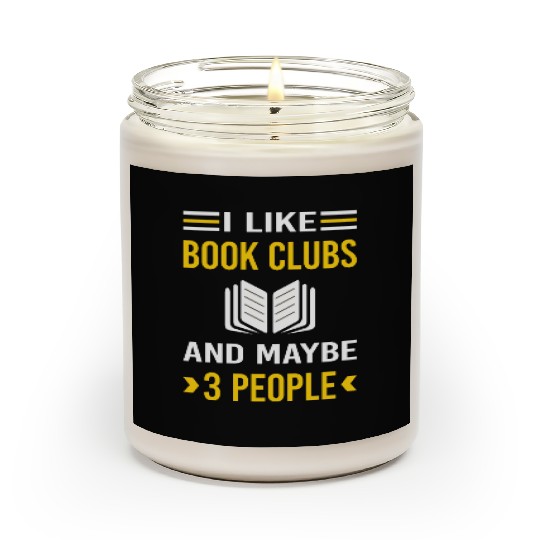 3 People Book Club Read Reader Reading Books Scented Candles