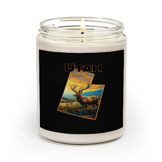 Utah Wildlife - elk Scented Candles