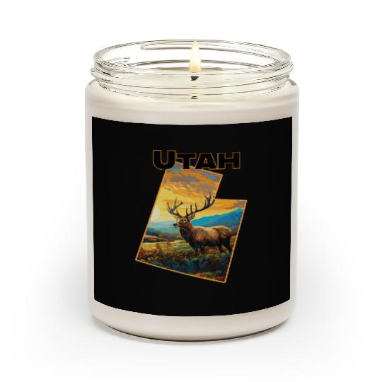 Utah Wildlife - elk Scented Candles
