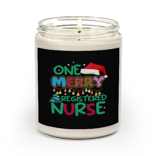 One Merry Registered Nurse Christmas Scented Candles