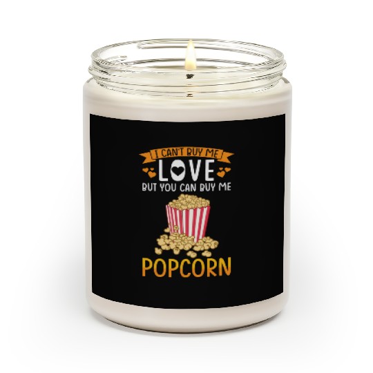 Popcorn Lover Gift Funny Popcorn Scented Candles