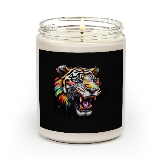 Tiger / Animal / Safari / Wild / Animal Print Scented Candles
