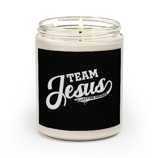 Team Jesus Lifetime Member Love Jesus Christian Scented Candles