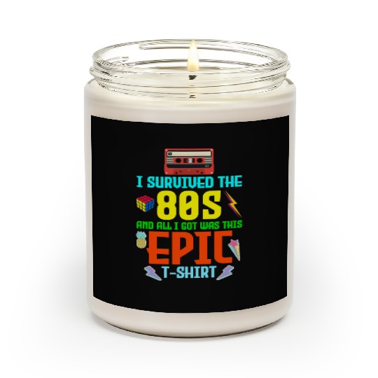 Retro Nostalgia Collage I Survived the '80s' Epic Scented Candles