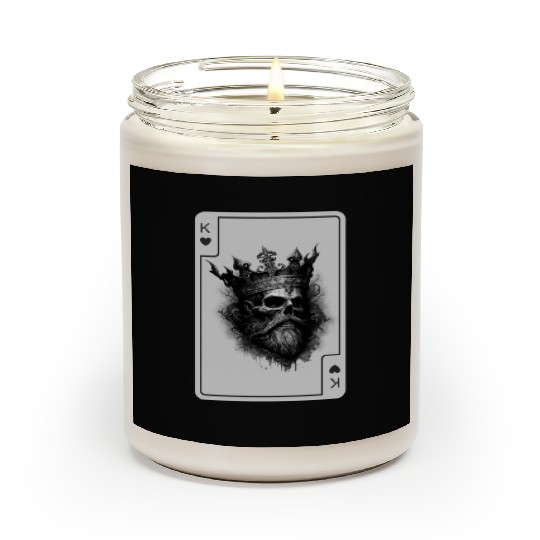 King of Hearts Creepy Card Game Poker Scented Candles