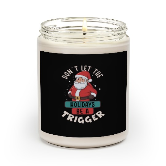 Mental Health Christmas Anti Christmas Holiday Scented Candles