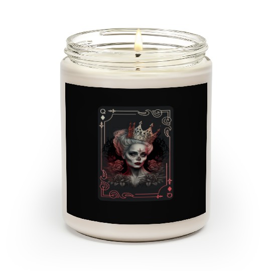 Diamond Queen Gothic Poker Card Game Creepy Scented Candles